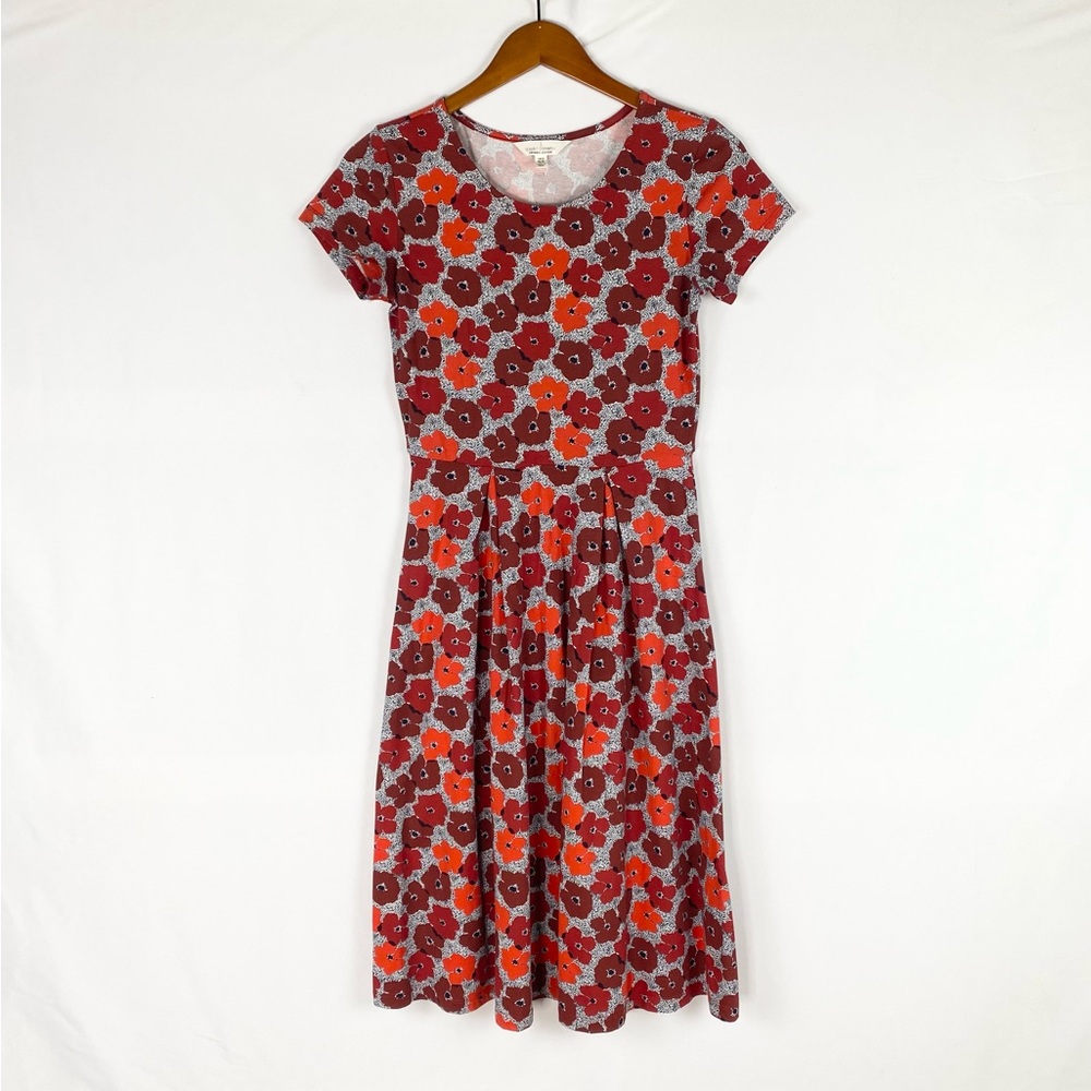 Seasalt Cornwall Organic Riviera Dress‎ Fit Flare Jersey Dress Layered Cotton